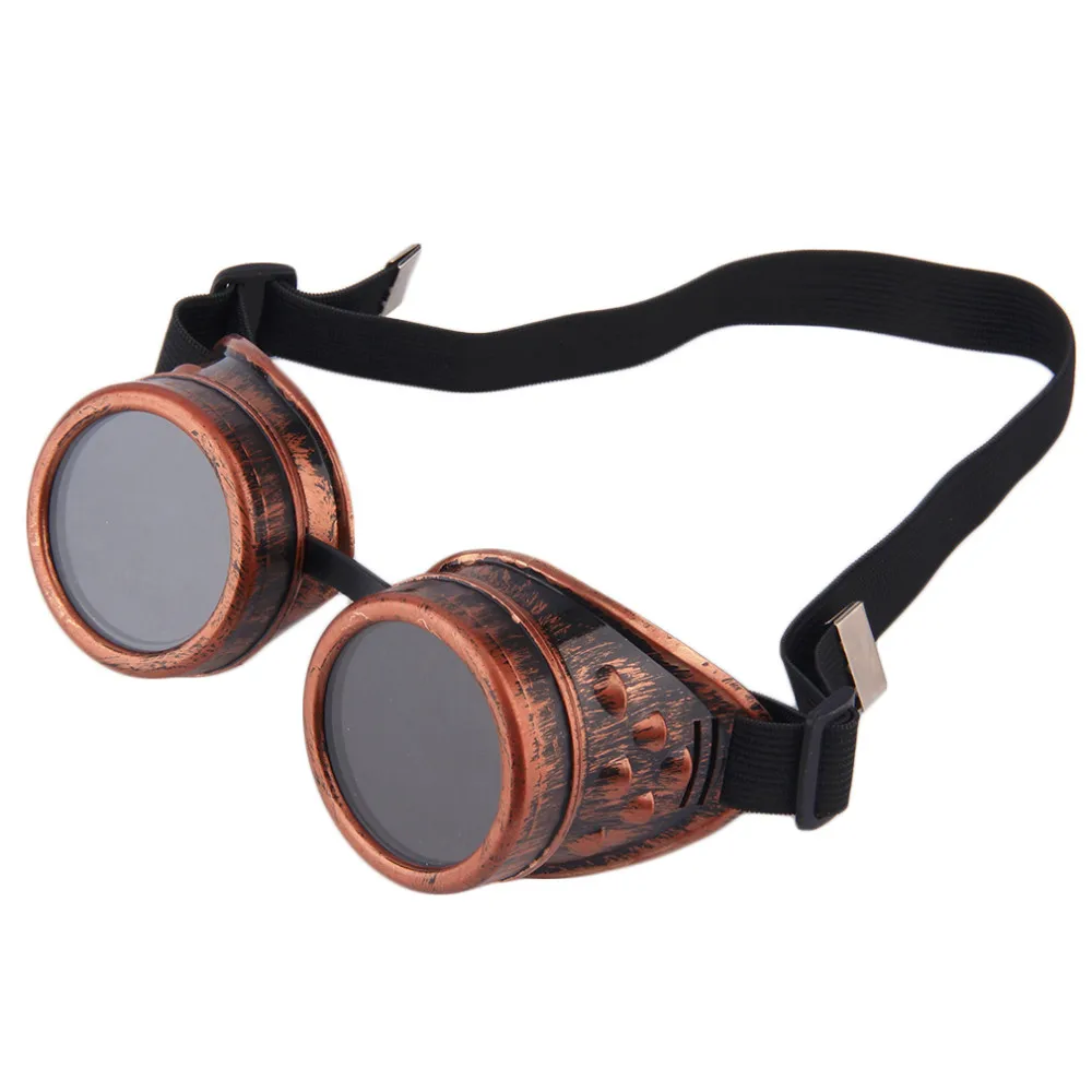 Кибер очки в стиле стимпанк винтажные Ретро сварочные панк готические солнцезащитные очки стильные ретро стимпанк кибер очки
