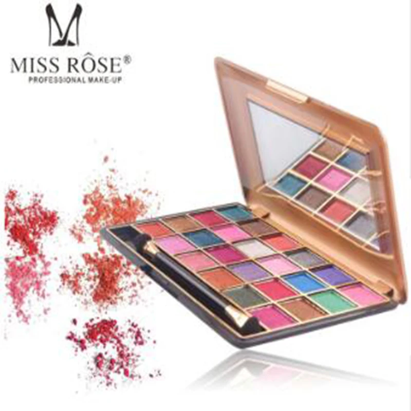 

MISS ROSE 24 Color South American Eyeshadow Palette Pearlescent Matte Lasting Waterproof Sexy Beauty Eyeshadow Palette