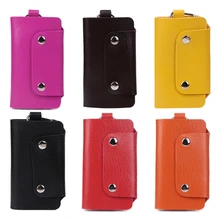 Новейший 1 шт. женский Мужчины искусственная кожа автомобильный брелок чехол Брелок Органайзер сумка органайзер