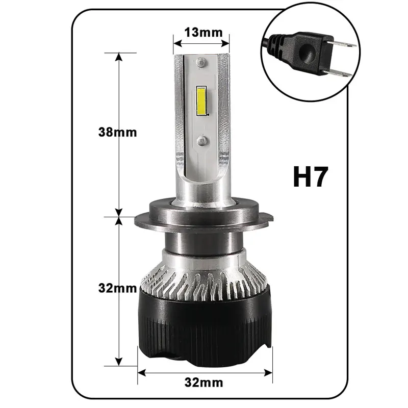 HLXG CSP лампада H7 светодиодный головной светильник 10000LM 72W фары для 9005 HB3 лампа автомобиля 9006 HB4 H1 H11 лампы H8 H9 6000K светильник nebbia h4 светодиодный H7 12v