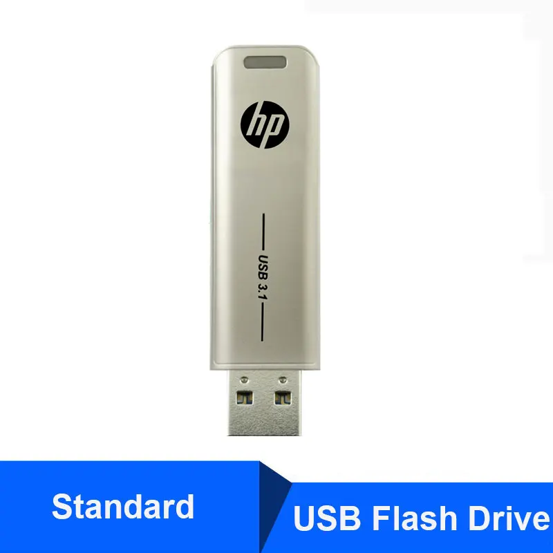 Hewlett Packard USB Flash 32 Гб 64 Гб 128 ГБ 256 ГБ 512 ГБ Флешка Cle флэш-накопитель USB на ключ креативная металлическая флеш-карта памяти - Цвет: x796w-Standard