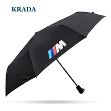 KRADA Paraguas Plegable Para BMW E46 E60 E90 E92 E93 F30 F10 E30 E36 F15 F16 E85 E86 E34 E38 E39 E53 X5 X3 M3 M5 m emblema