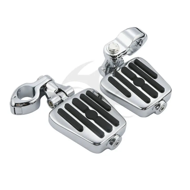 32mm 1 1/4" Engine Guard Footpeg Clamps Mounting & Boards Peg For