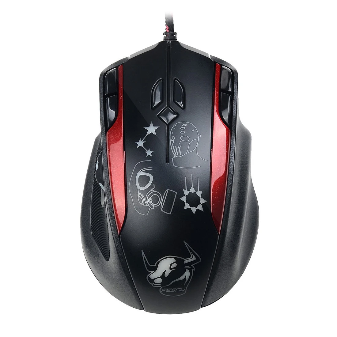 

Optical Programmable Gaming Mouse FEICHANGNIU Laser Led USB Port Wired Ergonomic Mice High Precision 10 Buttons 3200 DPI
