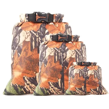 

Three-piece Camouflage Waterproof Bag Swimming Drifting Phone Wallet Documentsclothing Compression Waterproof Storage Bag