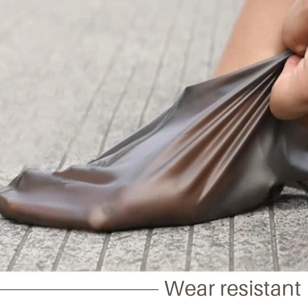 1 пара Многоразовые водонепроницаемые чехлы для обуви из ТПУ противоскользящие резиновые бахилы для обуви Нескользящие Детские