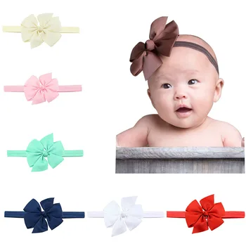 

60 pcs/lot, 3.93" inch Big bow headband, Baby Girls Ribbon Headband Baby Girl, Hair Accessories