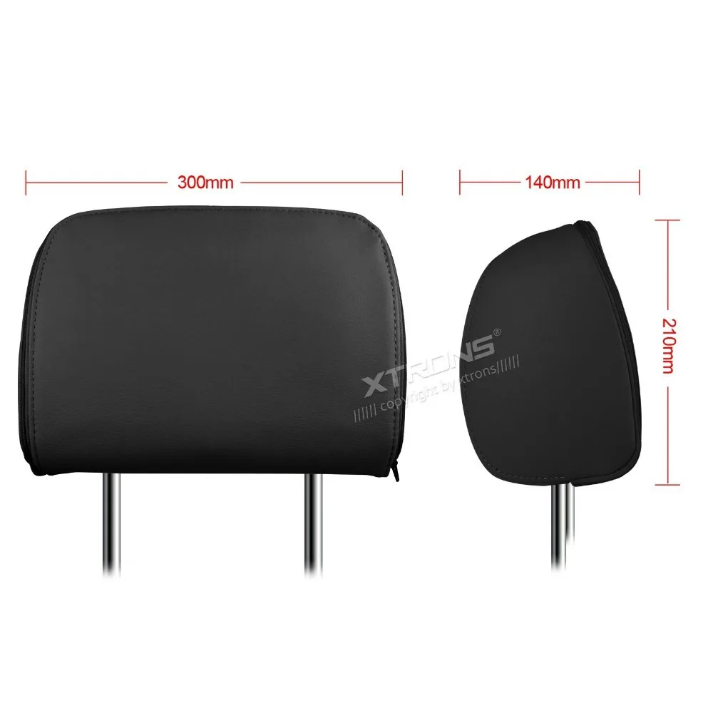 Clearance 2x9" Black Color Car Headrest DVD Player with Buit-in HDMI Port Digital Screen/ IR/ FM Transmitter 1