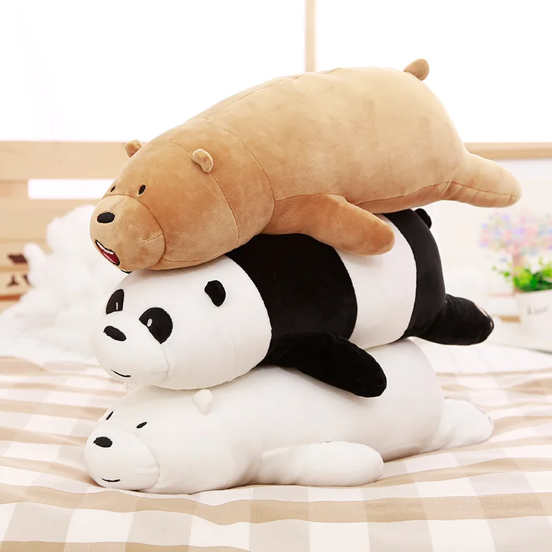 50cm Anime Plush Soft Toys We Bare Bears Kids Dolls Big Bear