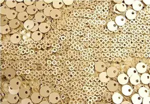 Gold Sequin Fabric Super Luxury Wedding Bridal Gown Dress Fabric Shower Lace Fabrics