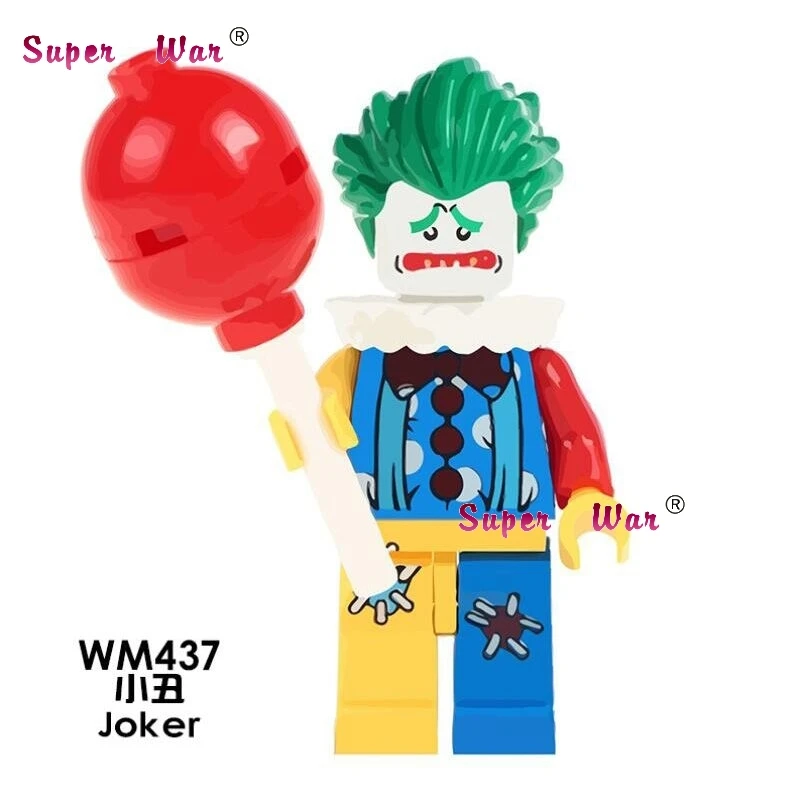 Один супер герои Классический Бэтмен Красный Зеленый Фонарь Кларк Кент Джокер эксклюзивные строительные блоки модели Кирпичи игрушки для детей - Цвет: WM437