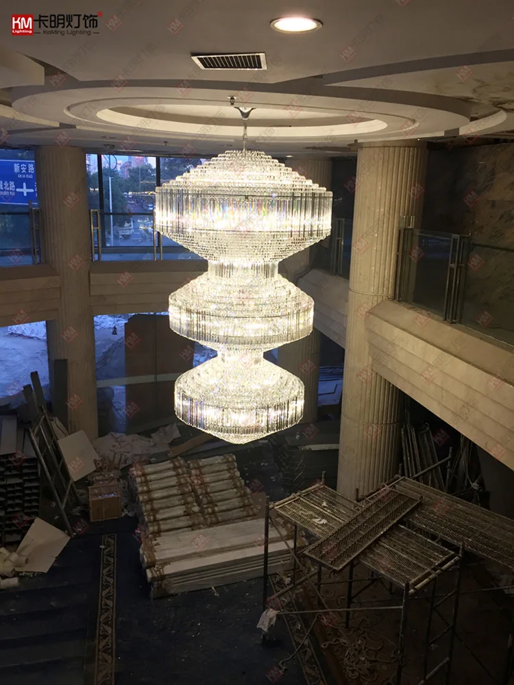Роскошный большой отель инженерные огни Вилла зал хрустальные светильники Люстра клуб инженерные огни лобби освещение светодио дный