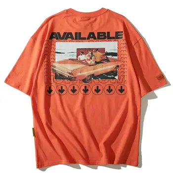 

Available Letter Print Fashion Short Sleeve Summer T-shirts Men 2019 Hip Hop T-shirt Cotton Tshirt Casual Tops Tees