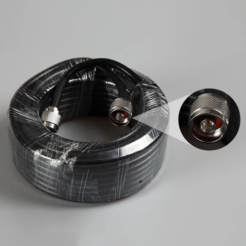 10 متر 5D كابل محوري ل الخلوية الهاتف المحمول مكبر صوت أحادي 4G 3G 2G 50Ω N الذكور موصل شبكة الهاتف المحمول الداعم/