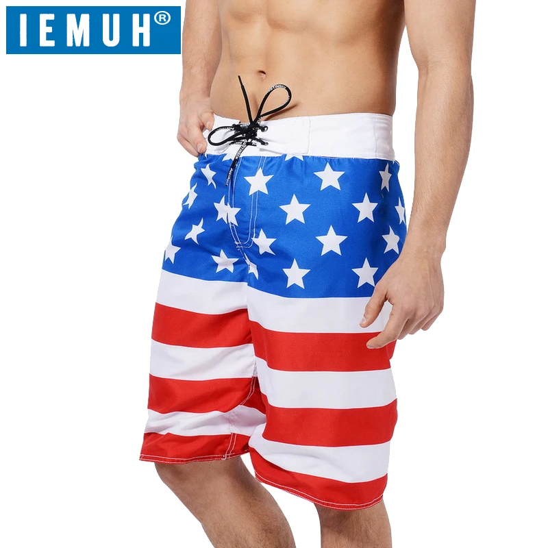 

IEMUH in Net Board Shorts Swimming Trunks Liner Joggers Running Sweat Swimsuit Beach Surfing Board Short Fitness Plus Bermudas