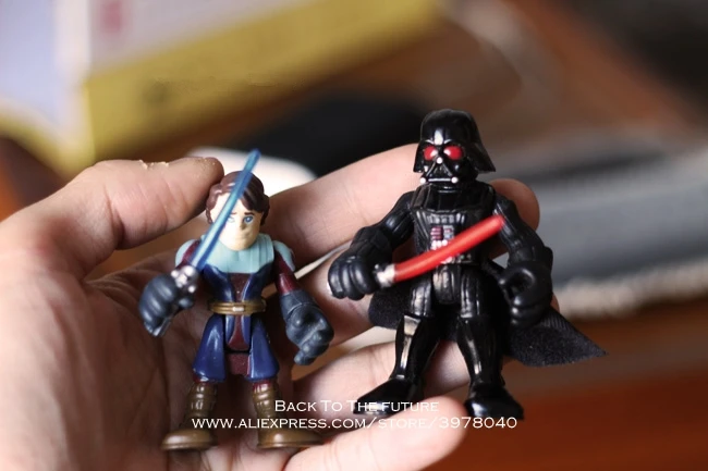 

Disney Star Wars Luke skywalker Darth Vader 7.5cm 2pcs/set Action Figure Anime Decoration Collection Toy model for children gift