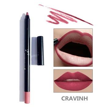 

2019 Waterproof Matte Lipstick Pencil Lip Liner Makeup Contour Lip Tint Sexy Batom Mate Long Lasting Moisturizer Lipliner TSLM1