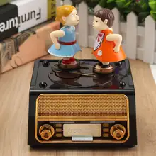 Lovely Music Box Kids Musical Jewellery Box Rectangle Musical Case with Drawer Home Room Table Decoration Valentine’s Day Favor