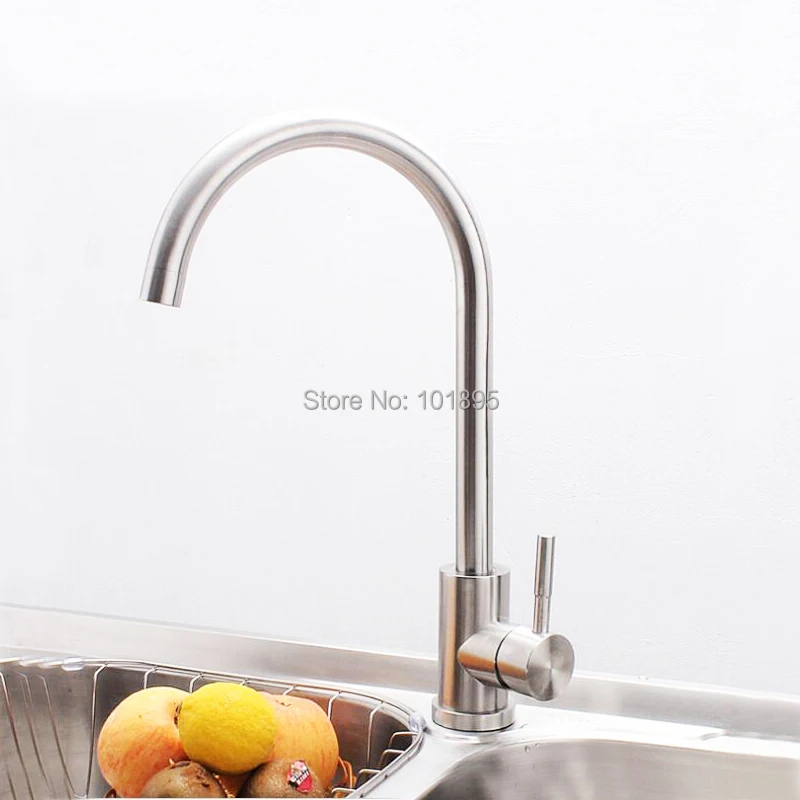 

Deck Mounted 304 Stainless Steel Material Cold & Hot Water Kitchen Tap