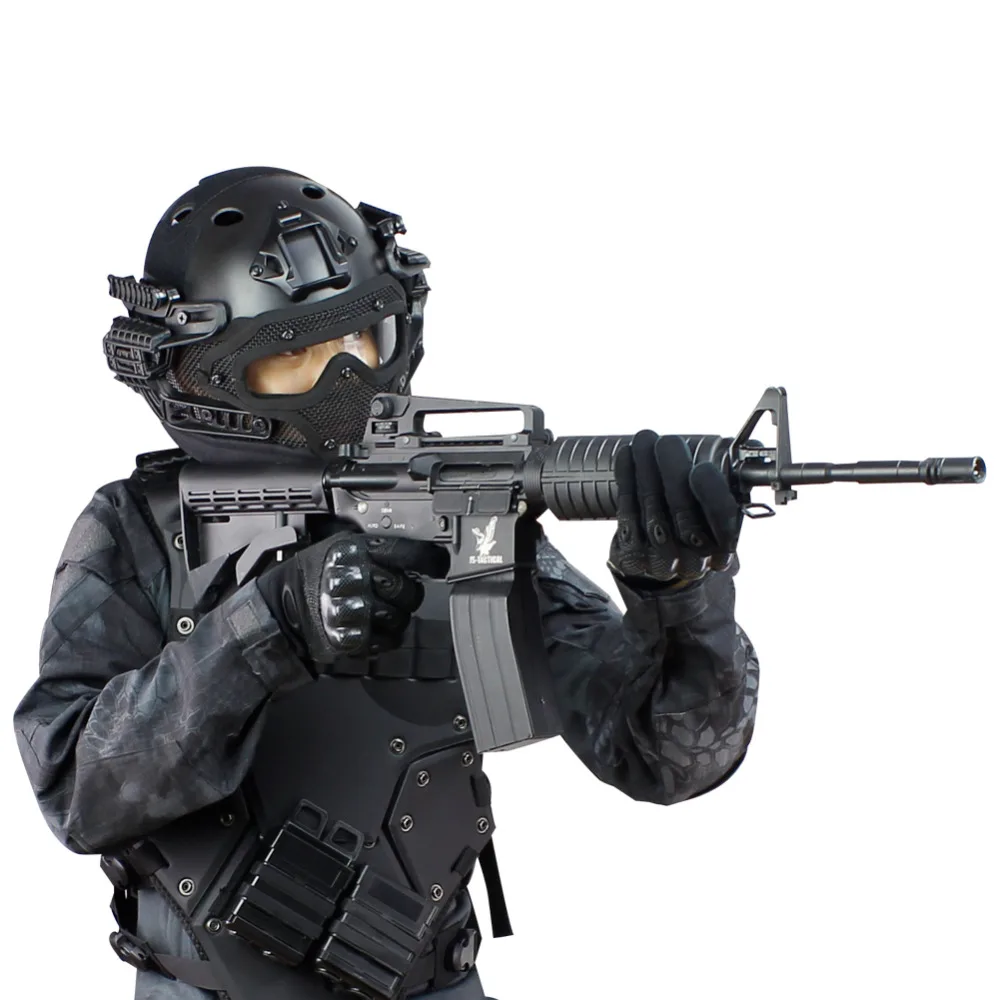 Тактический шлем ACU CP камуфляжная маска из АБС пластика с очками для военных