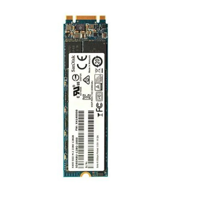 Vente SanDisk SSD m2 m.2 128 gb SSD X400 SSD m2 2280 Solide State Drive SD8SN8U 128G 1002 Disque Dur Disque Pour Ordinateurs Portables bureau Ser