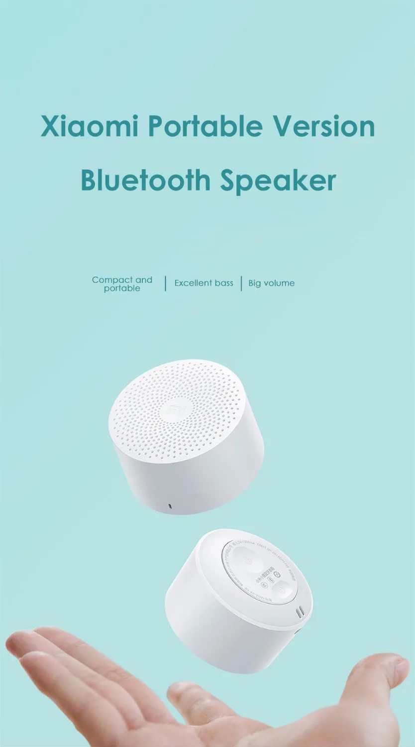 Xiaomi AI Bluetooth динамик мини беспроводной HD качество портативный Колонка микрофон громкой связи AI Bluetooth 4,2 звуковая коробка