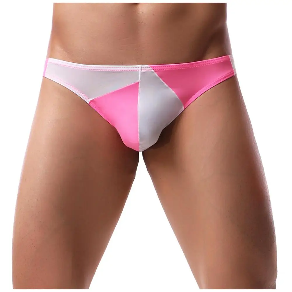 Мужские Ультратонкие шорты, дышащее, удобное нижнее бельё, сексуальные трусы, Шорты для плавания, дышащие трусы, сексуальные hombre 40J10 - Цвет: Розовый