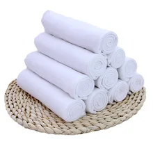 5 adet bebek bezi 50*65 Cm yenidoğan bambu Muslin pamuk yeniden kullanılabilir çocuk bezi tekrarlanan kullanım gazlı bez bez bebek bezi