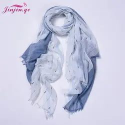 Jinjin. QC мужской шарф Для женщин шарфы и палантины в полоску 2018 Мода пашмины Echarpe Femme мгновенный джилбаба мусульманин хиджаб