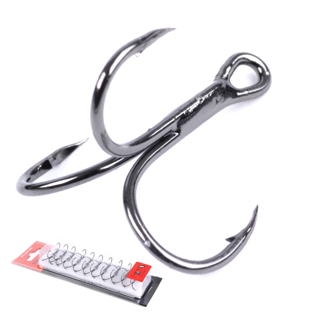

Fishing Hook Black Nickel High Carbon Steel Overturned Treble Hooks 2#-4#15pcs 6#-10#20pcs Hard Lure Triple Hook Fishing Tackle