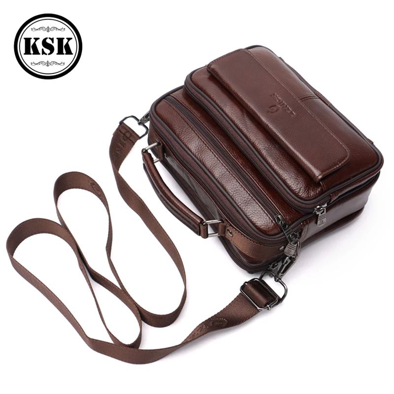  Men's Genuine Leather Bag Messenger Bag CrossBody Bags Shoulder Handbag Male Luxury Handbags 2019 F - 4000024175411