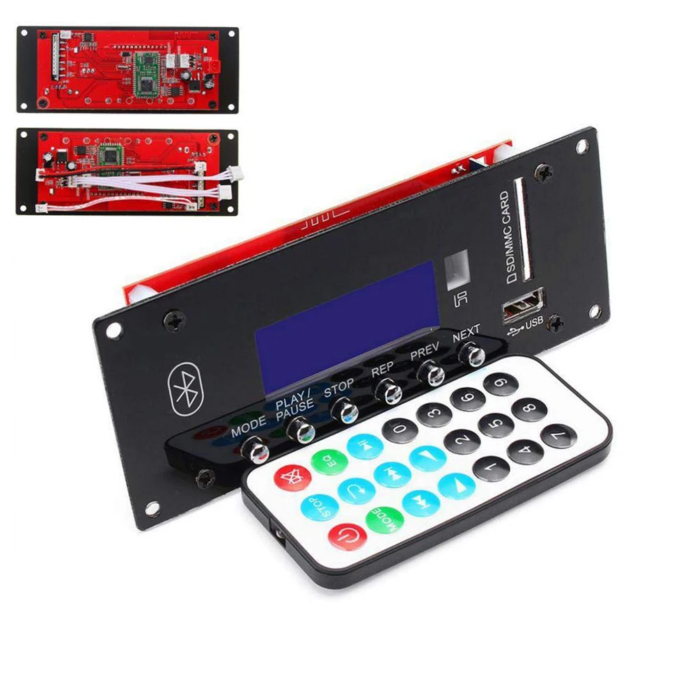 

12V Wireless Bluetooth 4.0 MP3 Audio Decoder Board Radio Module APE / FLAC / MP3 / WMA / WAV Control App for Car