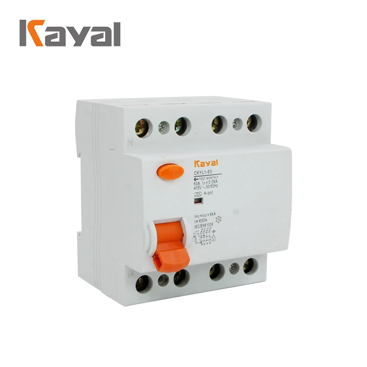 Kayal ID 2P 4P 30 мА Risidual автоматический выключатель RCCB 100 мА