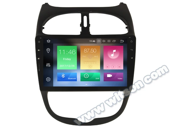 Top WITSON Android 8.0 Octa- core (Eight-core) 4G RAM CAR DVD PLAYER GPS For PEUGEOT 206 dvd car audio car dvd gps with bluetooth 1