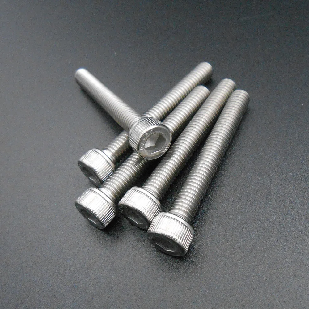 

Болт с шестигранной головкой, из нержавеющей стали, M6 A2-70, 304, 5 шт., 6 мм X 45 мм, DIN912, M6 * 45 мм, A2 70, шаг = 1 мм * AT263X5