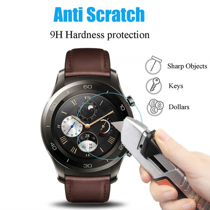 VSKEY 100 шт закаленное стекло для huawei Watch 2 Pro волшебный круг умная Защитная пленка для часов защитная пленка
