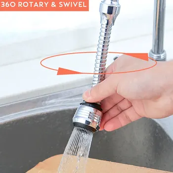 

360 Degree Rotate Faucet Nozzle Faucet Kitchen Sprayer Head Water Saving Taps Applications For Kitchen Faucet