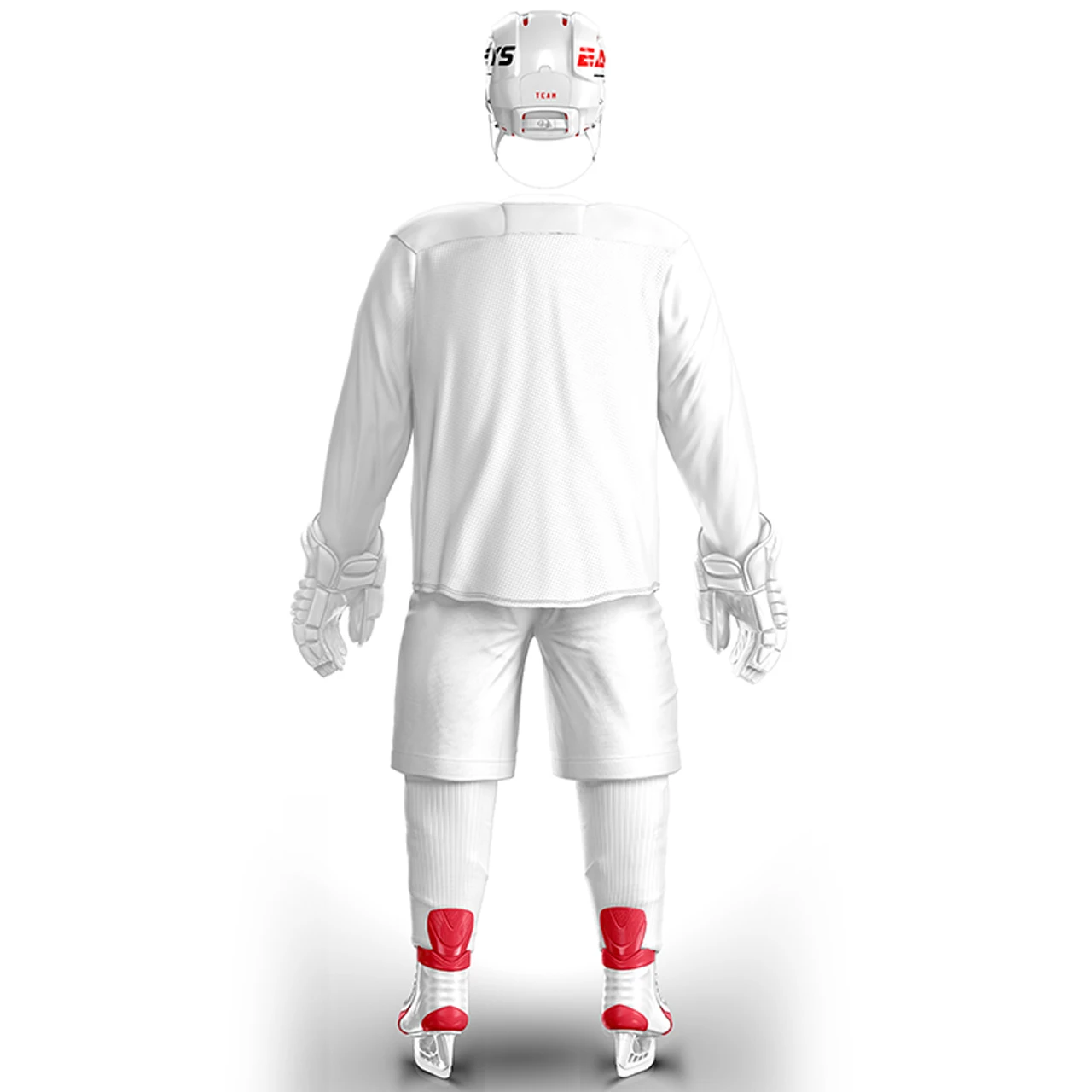 Джетс Дешевые Белый тренировочный костюм хоккейный свитер с EALER логотип на заказ