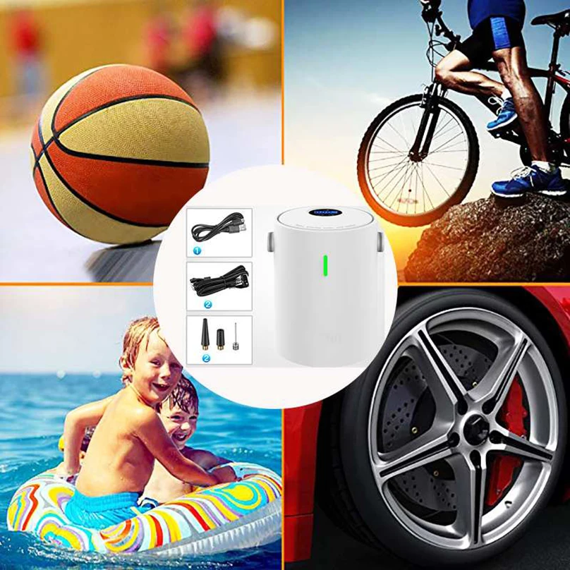 YANTU A05 Portable 12V Single Cylinder Digital Car Tire Inflators Air Compressor Portable Automobile Mini Tire Inflator Electric
