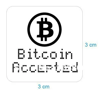bitcoin autocolante