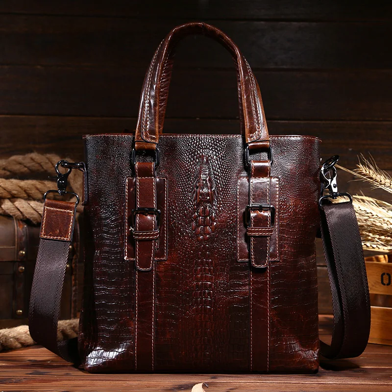 

2015 New Real leather small men's handbag fashion genuine leather messenger bag for men casual male briefcase man shoulder bag