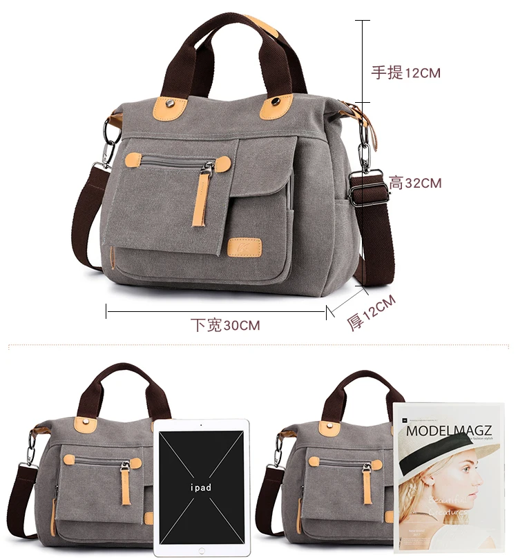 Бренд KVKY, повседневная женская сумка-тоут на плечо, сумки из парусины, сумки на плечо, сумка-мессенджер, сумка-портфель