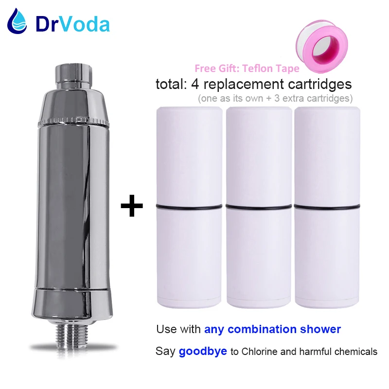 Chlorine Shower Water Filters Softener inc 4 cartridges Sprite shower filter Eliminates Hairloss hard water shower purifiers