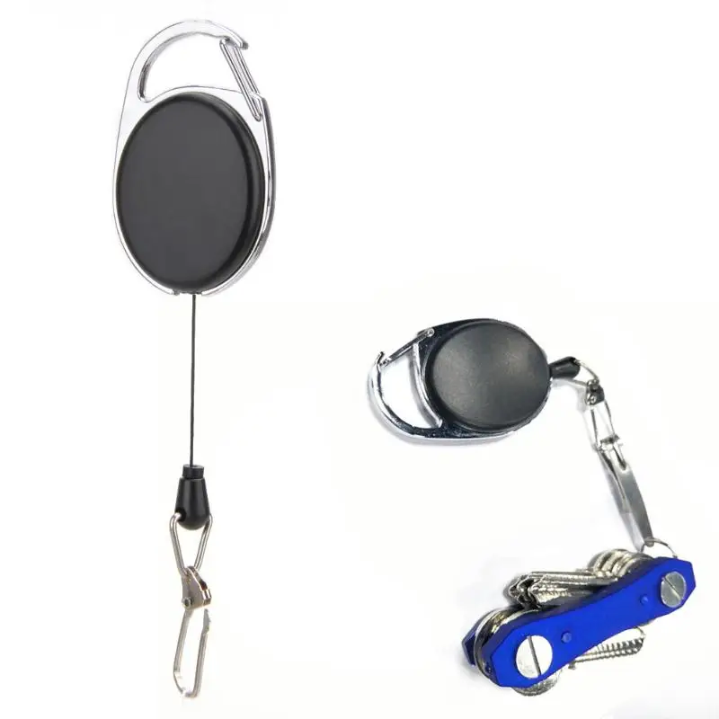

Mini Portable Adjustable Outdoor Sports Camping Hiking EDC Telescopic Spring Type Keychain Keys Ring Outdoor Tools Travel Kit