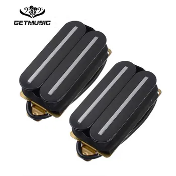 

1Set Electric Guitar Humbucker Dual Coill Dual Rail Guitar Pickup with 57mm Steel Pole Black