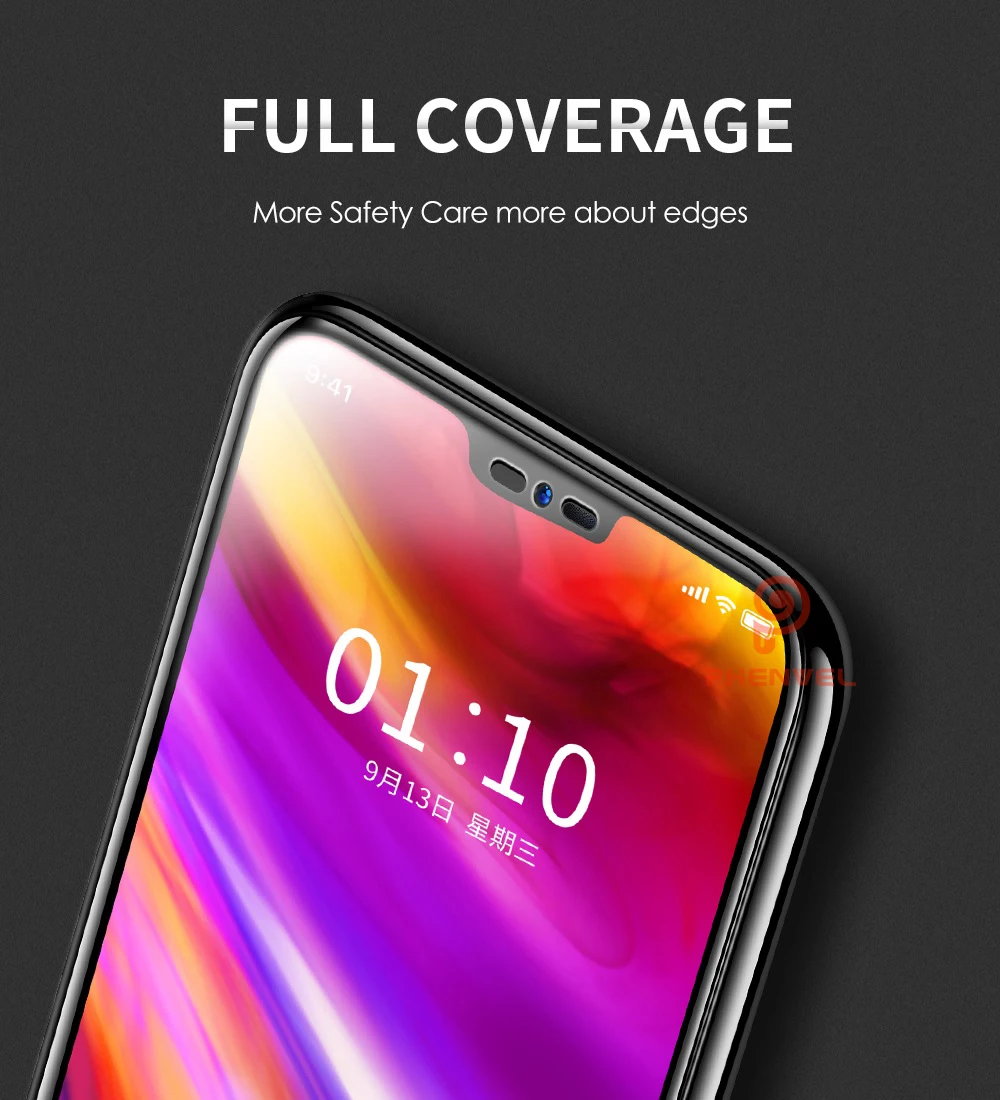 Phenvel 3D закаленное стекло для LG G7 Thinq 9H полное покрытие олеофобное покрытие стекло Защитная пленка для LG G7 защита экрана