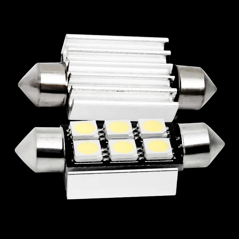 1 шт. 39 мм C5W C10W canbus безошибочная гирлянда 6 светодиодов 5050 smd Автомобильная