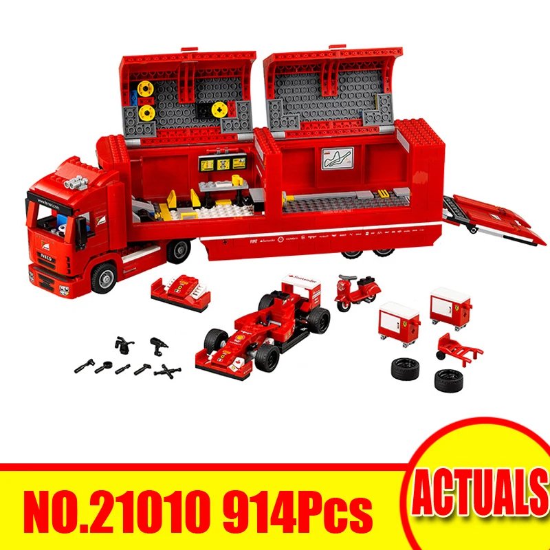 

914Pcs 21010 Lepin Technic Figures F14 T & Scuderia Car Truck Model Kit Building Blocks Bricks Set Kid Toy Compatible With 75913