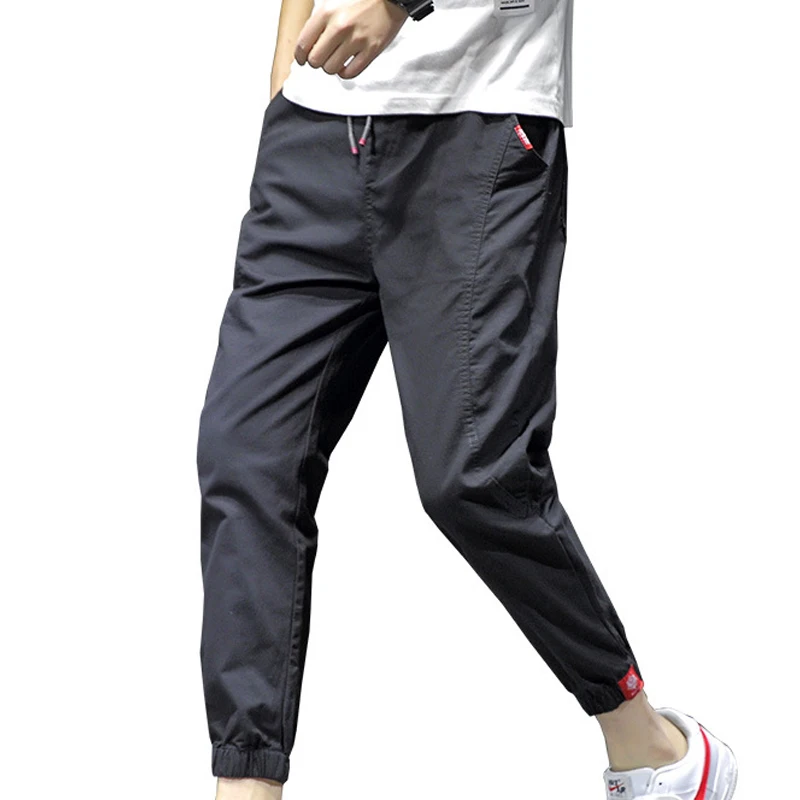 

2019 Fashion Brand Mens Pockets Cargo Pants Elastic Sweatpants Male Hip Hop Trousers Casual Ankle-Length Pants Hot Streetwear