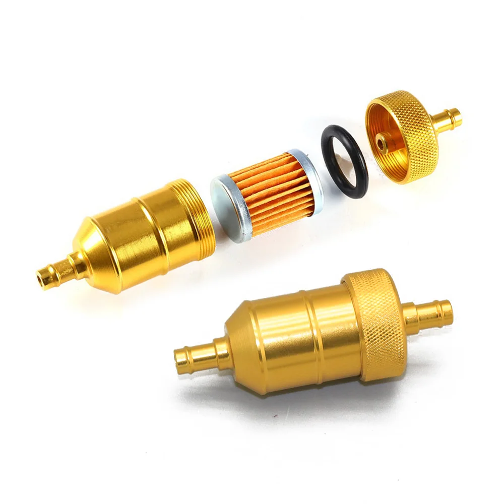 Petrol Gas Fuel Filter Cleaner For Motorcycle Bike ATV Quad Inline Oil Gas Fuel Filter CNC